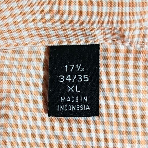 Lauren Ralph Lauren Orange Plaid Long Sleeve Button Down Shirt #5 - Picture 5 of 5